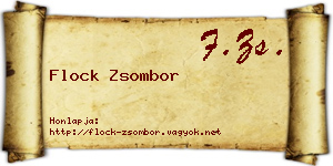 Flock Zsombor névjegykártya