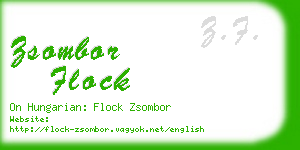 zsombor flock business card